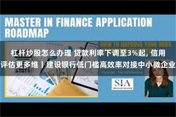杠杆炒股怎么办理 贷款利率下调至3%起, 信用评估更多维丨建设银行低门槛高效率对接中小微企业