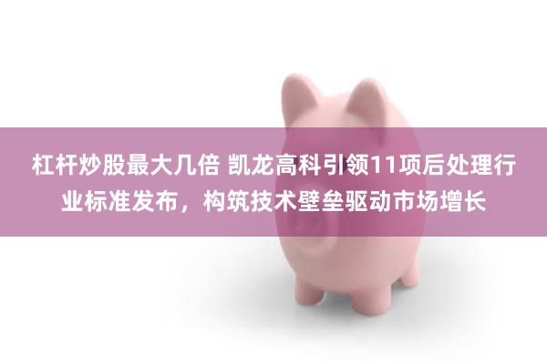 杠杆炒股最大几倍 凯龙高科引领11项后处理行业标准发布，构筑技术壁垒驱动市场增长